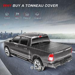 CCIYU Tonneau Cover Truck Bed 5 Ft For Nissan Frontier 2005-2018 Hard Tri-Fold