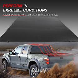 CCIYU Tonneau Cover Truck Bed 5 Ft For Nissan Frontier 2005-2018 Hard Tri-Fold