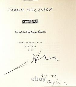 Carlos Ruiz Zafon Signed & Dated'the Shadow Of The Wind' Hard Cover 1st/1st Ed