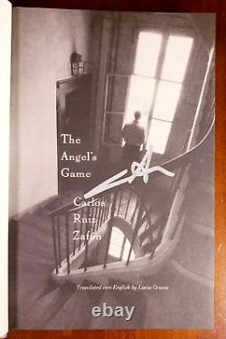 Carlos Ruiz Zafon Signed'the Angel's Game' Hard Cover 1st/1st Edition