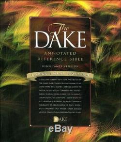Dake's Annotated Reference Bible KJV Black Bonded Leather Large Print BRAND NEW