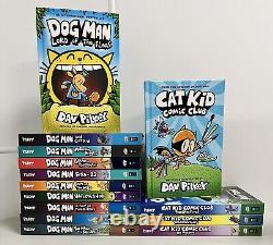 Dog Man and Cat Kid Collection 14 Book Set No Box BRAND NEW