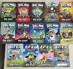 Dog Man and Cat Kid Collection 14 Book Set No Box BRAND NEW