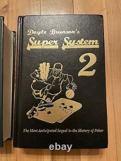 Doyle Brunson Super System 1&2 Harcover Books Brand New Pristine Condition Poker