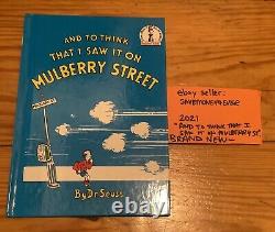 Dr. Seuss And to Think That I Saw It on Mulberry Street Hardcover BRAND NEW