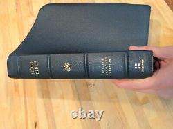 ESV Black Goatskin Preaching Bible, Verse by Verse, Brand New