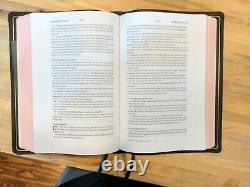 ESV Black Goatskin Preaching Bible, Verse by Verse, Brand New
