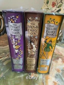 Fairy Book by Folio Society Yellow, Brown, Violet, Brand New, 3 Brand New Book