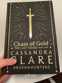 FairyLoot Chain of Gold CoG BRAND NEW STENCILED SPRAYED SIGNED Cassandra Clare