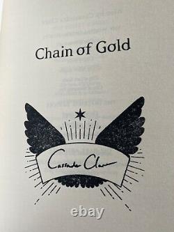 FairyLoot Chain of Gold CoG BRAND NEW STENCILED SPRAYED SIGNED Cassandra Clare