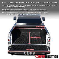 Fit 04-07 Silverado Sierra 1500 2500 5'8 Short Bed Hard Quad Fold Tonneau Cover