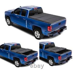 Fit For 2002-2021 Dodge Ram 1500 2500 3500 6.4ft Bed Tri-Fold Hard Tonneau Cover