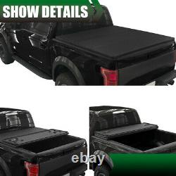 Fit For 2009-2021 Dodge Ram 1500 Crew Cab 5.7ft Bed Tri-Fold Hard Tonneau Cover