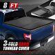 For 04-14 Ford F150 Truck 8ft Fleetside Bed Hard Soild Tri-fold Tonneau Cover