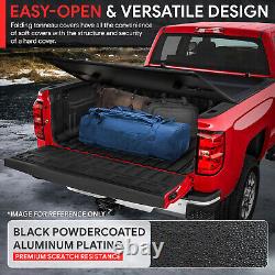 For 05-11 Dakota Raider Truck 6.5Ft Short Bed Hard Solid Tri-Fold Tonneau Cover