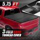 For 07-18 Silverado Sierra 1500 5.8ft Bed Frp Hard Solid Tri-fold Tonneau Cover