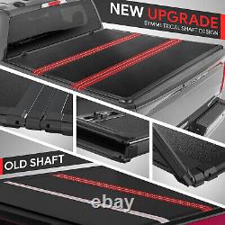 For 09-24 Ram Truck 5.7Ft Short Bed FRP Hard Solid Tri-Fold Tonneau Cover