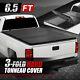 For 14-19 Silverado Sierra Truck 6.5ft Bed Frp Hard Solid Tri-fold Tonneau Cover