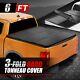 For 19-23 Ford Ranger Truck 6ft Standard Bed Hard Solid Tri-fold Tonneau Cover