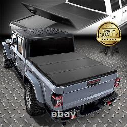 For 20-21 Jeep Gladiator Jt Pickup Truck 5.5ft Bed Hard Tri-fold Tonneau Cover