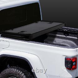 For 20-21 Jeep Gladiator Jt Pickup Truck 5.5ft Bed Hard Tri-fold Tonneau Cover