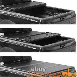 For Ford F-150 2015-2024 5.5FT Short Bed Cover Hard Tri-Fold Tonneau Cover