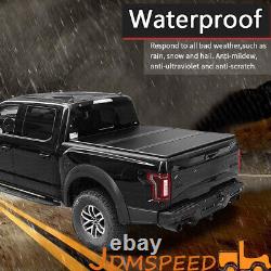 For Ford F-150 2015-2024 5.5FT Short Bed Cover Hard Tri-Fold Tonneau Cover