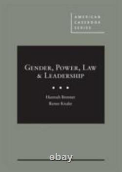 Gender Power Law Leadership by Knake Brenner, Knake Brenner, Brand New, F