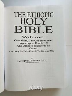 HOLY BIBLE Ethiopic Version In English Hardcover BRAND NEW FREE SHIPPING