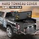 Hard 5.7/5.8 Ft Tonneau Cover 3-fold Truck Bed For 17-19 Nissan Titan With Led
