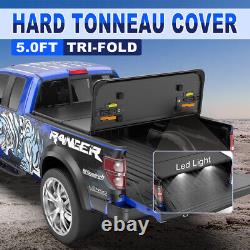 Hard 5FT Tonneau Cover 3-Fold For 04-14 Chevy Colorado GMC Canyon & GMC New