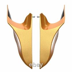 Hard Candy Gold Flake CVO Extended Stretched Side Cover Panel For 2014+ Harley
