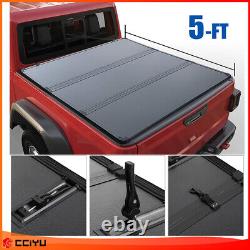 Hard Tonneau Cover 5FT 3-Fold For 2016-2022 Toyota Tacoma Truck Bed 60.5inch