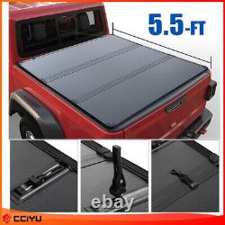 Hard Tonneau Cover For 2015-2020 Ford F-150 Tri-Fold 5.5ft Bed