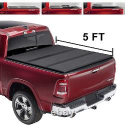 Hard Tri-Fold 5 ft Truck Bed Tonneau Cover For 2019-2021 Ford Ranger Brand New