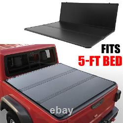 Hard Tri-Fold 5 ft Truck Bed Tonneau Cover For 2019-2021 Ford Ranger Brand New