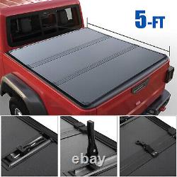 Hard Tri-Fold 5 ft Truck Bed Tonneau Cover For 2019-2021 Ford Ranger Brand New