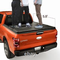 Hard Tri-Fold Truck Bed Tonneau Cover 5.8FT For Silverado Sierra 1500 2019-2021