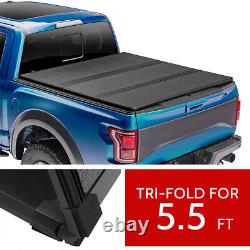 Hard Tri-Fold Truck Bed Tonneau Cover fit for 2004-2020 Ford F-150 F150 5.5 ft