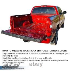 Hard Tri-fold Tonneau Cover Fit For 09-21 Dodge Ram 1500 Crew Cab 5.7ft Bed