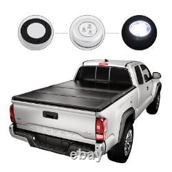 JDMSPEED Hard Tri Fold Tonneau Cover For 2016-2020 Toyota Tacoma 6ft 70 Inch Bed