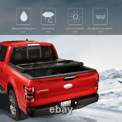 JDMSPEED Lock Hard Tri-Fold Tonneau Cover 5.5ft Bed For 2004-2018 Ford F-150