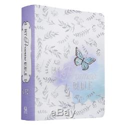 KJV My Promise Journaling Bible in Silky Butterfly Color Blue & White Brand New