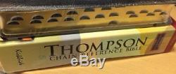 KJV Thompson Chain-Reference Bible Black Genuine Leather Thumb Indexed BRAND NEW