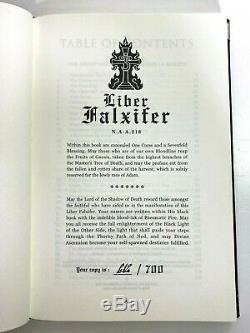 Liber Falxifer I 2nd Edition by N. A-A. 218, Ixaxaar, Satanic Hardcover, Brand New