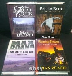 Lot of 12 Max Brand 1st Edition Fivestar Western Trios Hardcovers with Dust Jacket