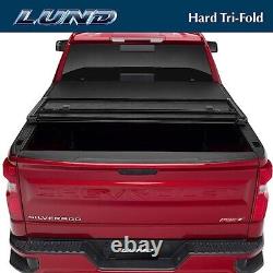 Lund Tri-Fold Hard Folding Truck Bed Tonneau Cover Fits 2009 14 f 150 8Ft