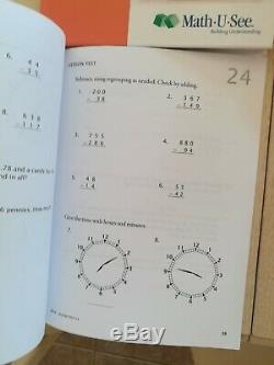 Math-u-see beta, brand new, DVD, Instruction manual, Test book, Student workbook