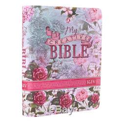 My Creative Bible Silky Floral KJV HOLY BIBLE LuxLeather Flexcover BRAND NEW