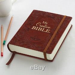 My Creative Holy Bible Brown LuxLeather KJV Hardcover BRAND NEW